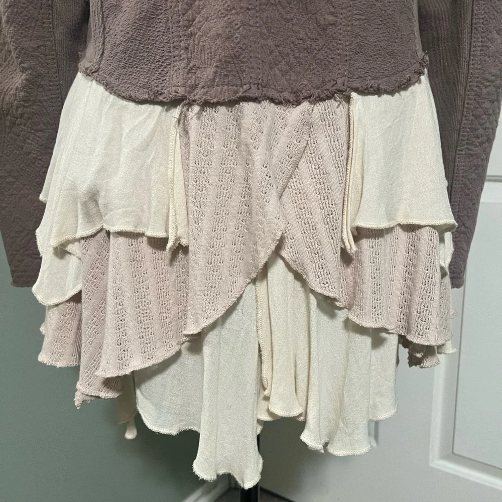Free People Military Ruffles Jacket - Picture 9 of 13